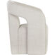 Kendrick Moto Stucco Wheeled Dining Armchair, Wheeled